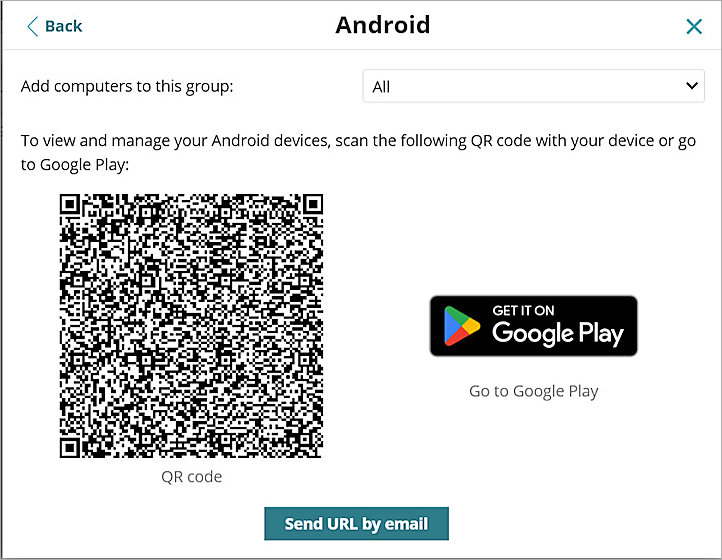 Screenshot of option to install with another MDM